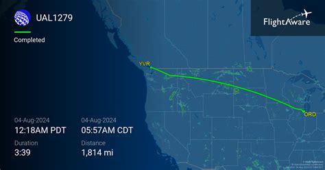 UA1279 Flight Tracker.